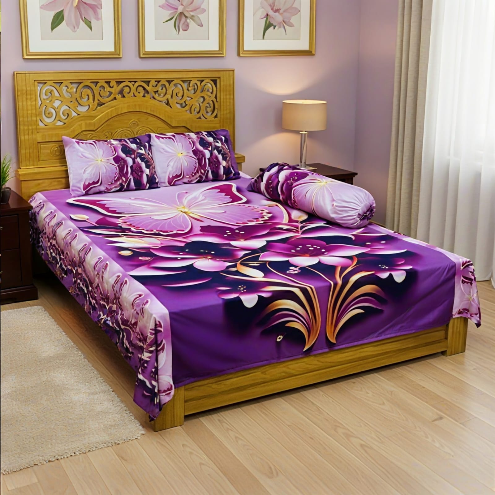 Water Proof China Premium 3D Design Bed Sheet